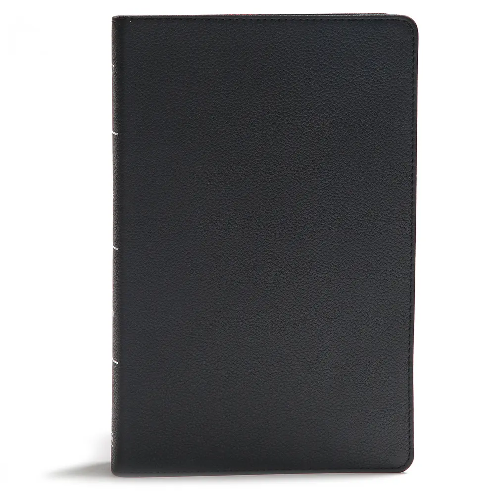 Used KJV English Holy Study Book - Giant Print Reference Edition, Black Genuine Leather Bound by Holman Bible Publishers, with End-of-Paragraph Cross-References for Church Use