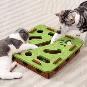 Interactive Cat Toy Puzzle Maze Box, Durable Scratch-Resistant Scratching Board, Ideal for 10 Scenarios, Fun Enrichment Game, Use
