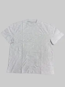Men T-shirt Gray Color Oversized Crew Neck Tee,Comfortable Soft Cotton, Unisex Casual Daily Tee Outings & Everyday Wear