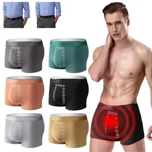 Men's Underwear Elastic Polyester Fibre Long Lasting Slim Briefs Breathable Magnetic Therapy Men Underwear