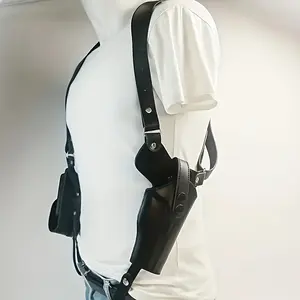 1pcs Tactical Underarm Universal G17 Holster 92 Outdoor Concealed 1911 Leather Bag Men's Sling
