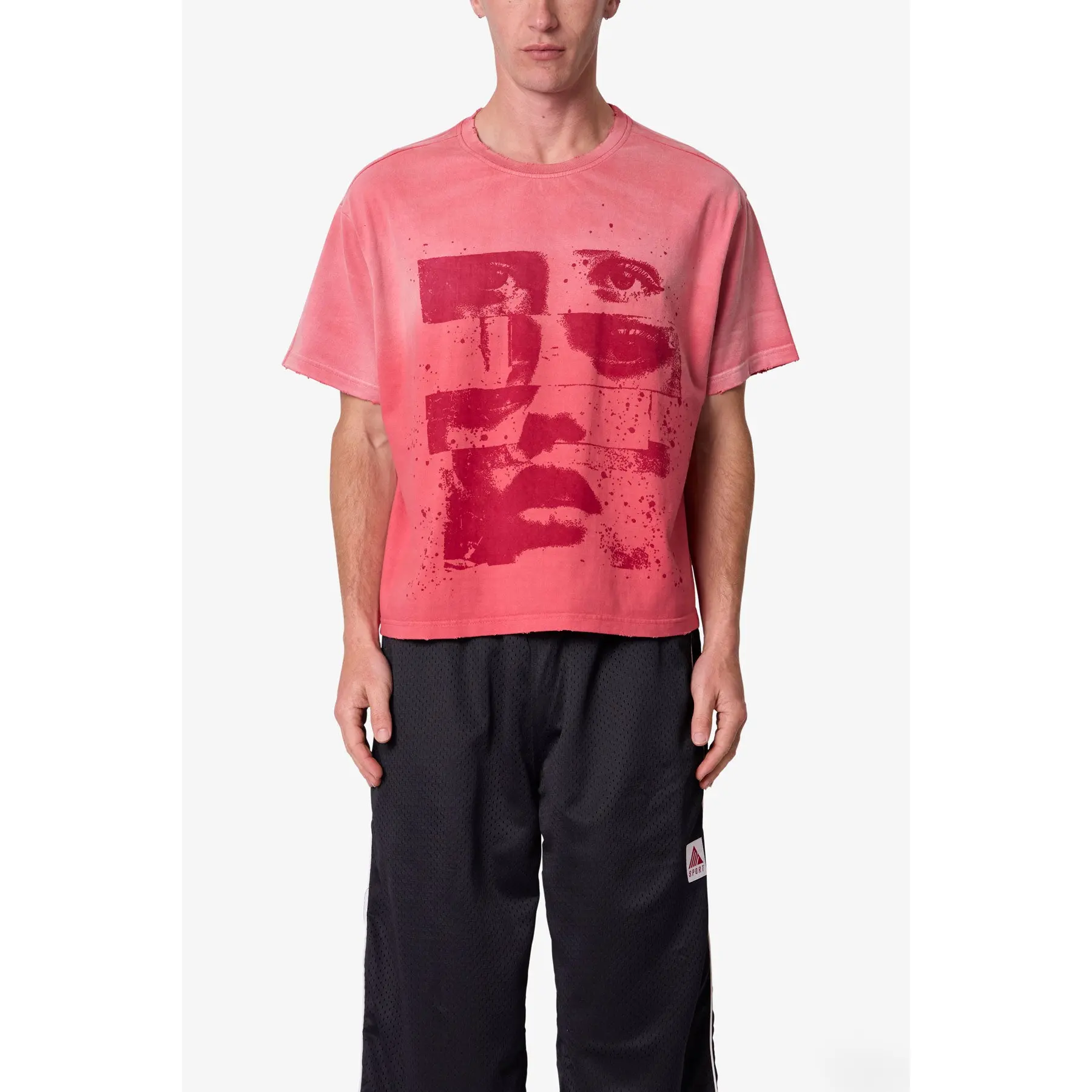 mnml Face Tee - Red