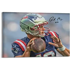 Drake Maye Cool Poster Poster Wall Art Canvas Aesthetic Decorative Modern Art Print Bedroom Decor