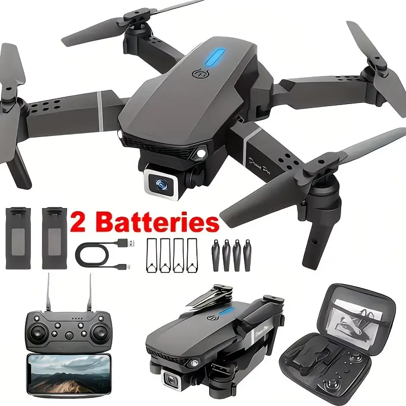FPV Foldable Rechargeable Mini Drone with 1080P HD Camera, 1-Key Take Off/Landing, Gesture Selfie, Altitude Hold, 3D Flip, Easy to Fly - 18-Month Repair Service, Ideal for Adults, Children's Day Gift (Toys & Hobbies Electric Remote Control Airplane)