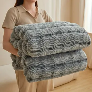 Ultra Soft Solid Microfiber Throw Blanket with Classic Stripe Pattern for Cozy Comfort & Enhanced Durability for Stress & Anxiety Swaddle the Pet, and Christmas Gifts Striped Blankets