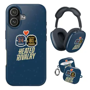 Hockey Romance Heated Rivalry Airpod Case, Rozanov Hollander Aesthetic Art Tough Cover for iphone 17-11, Romance Merch, AirPods Case, Airpod Gen 1-4