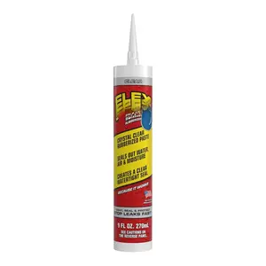,  Paintable Putty, Spackle Sealant, Fill Gaps Cracks Holes - Block Out Water and Air - UV Resistant - Walls, Drywall, EPDM, Concrete, Roof, RV Repairs, Clear,