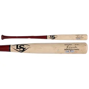 Luis Garcia Jr. Washington Nationals Game-Used Tan and Red Lousville Slugger Broken Bat vs. New York Mets on September 19, 2025 - Fanatics Authentic Certified