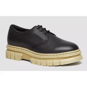 Dr. Marten's Rikard Contrast Sole Black Leather Platform Shoes - Size 7M