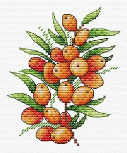 Sea Buckthorn Mood SM-591 Counted Cross Stitch Kit