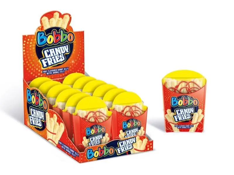 CANDY FRIES-FRUIT FLAVOURED GUMMY JELLY, 12 pack