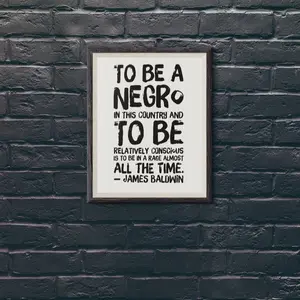 James Baldwin Quote Poster Unframed: Black History Empowerment Wall Art, Black History Leaders Poster, Dream Like Martin Quote Wall Art, Civil Rights Activist Print, African American Empowerment Art, Teacher Gift