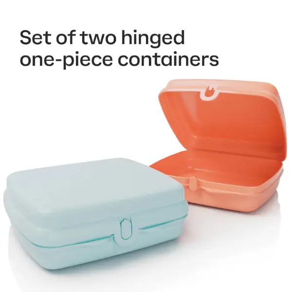 Tupperware Sandwich Keepers Set of 2 - Easy-Open BPA-Free Eco