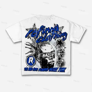 Gildan T-Shirt, Bad Boy Graphic Print T-Shirt, Unisex (T-Shirt does not print the entire front, only the middle part as in the last illustration "Your Design Goes Here")