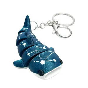 Cute Whale Shark Keychain Purse Bag Charms for Hangbags Backpacks Car Keys Accessories Ocean Fish Gift for Women Men