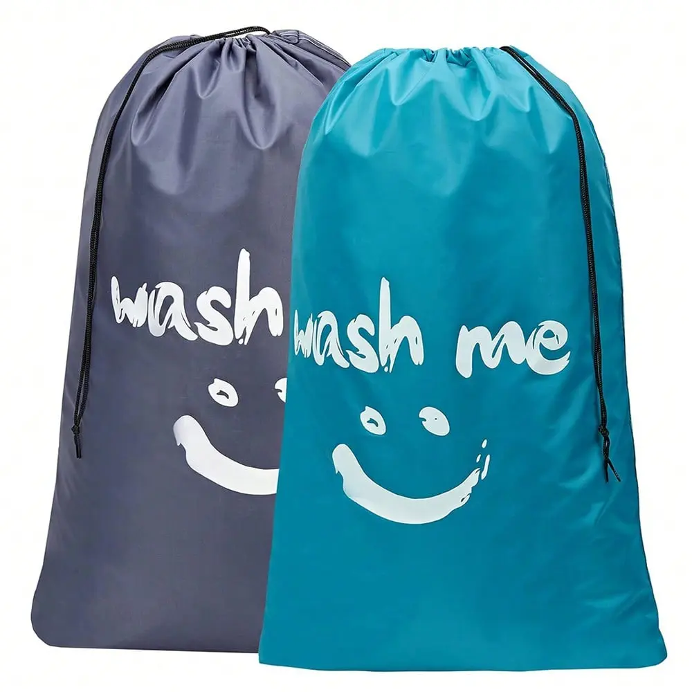 2-Pack Xl Laundry Bag for Travel, Dirty Clothes Laundry Organizers and Storage, Fits Up to 4 Loads, Easy Fit in Washing Basket, Laundry Room Accessories, Home Goods, Household Items