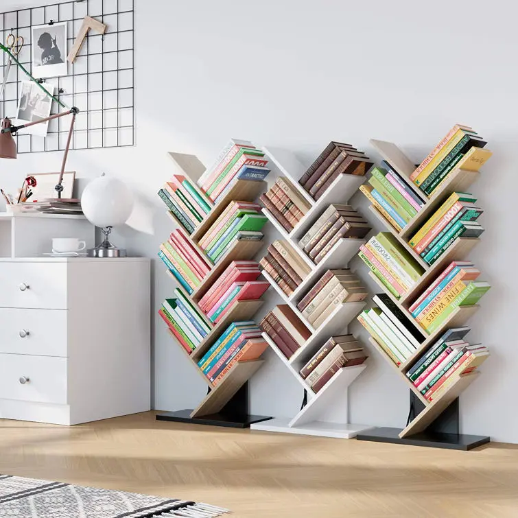Wooden Tree Bookshelf for School and Home Reading Wooden Tree Bookshelf for School and Home Reading