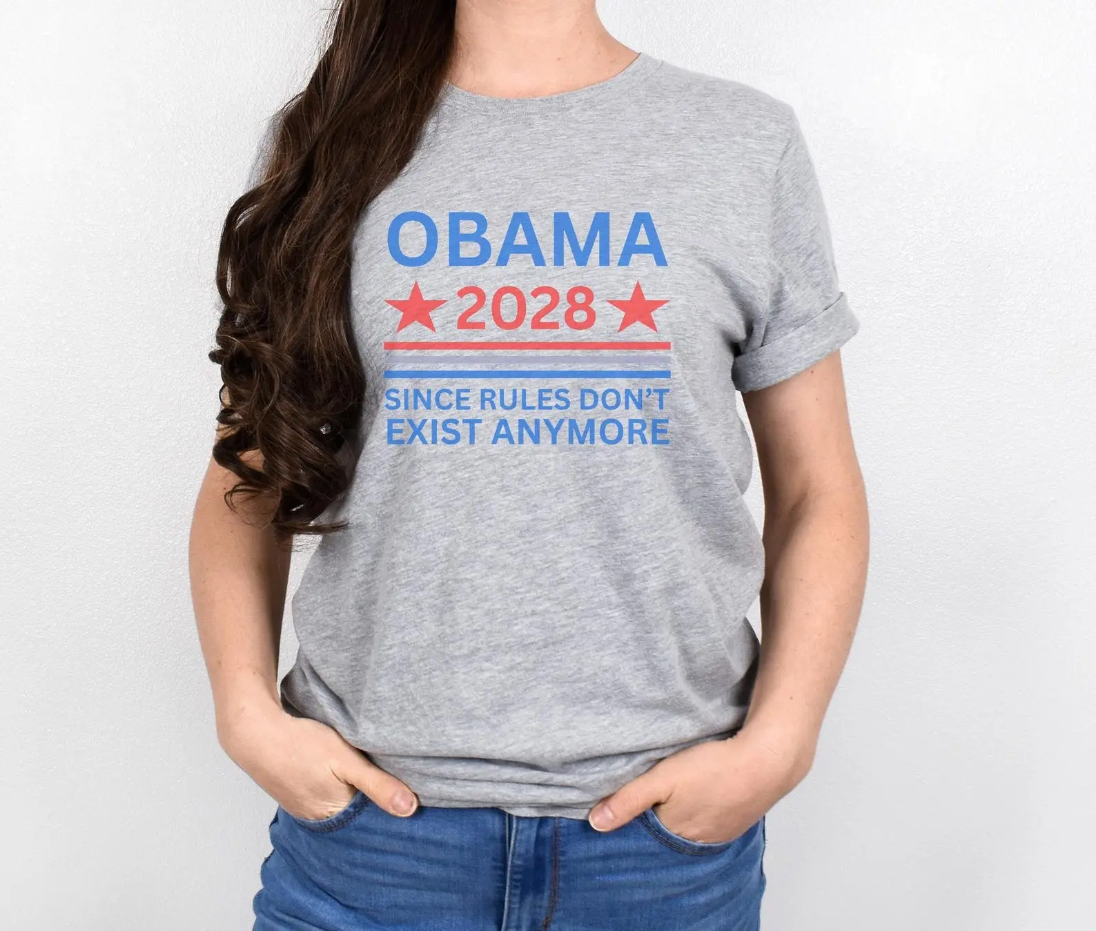 Comfort Colors Obama 2028 President Election Shirt, Since Rules Don't Exist Anymore Shirt