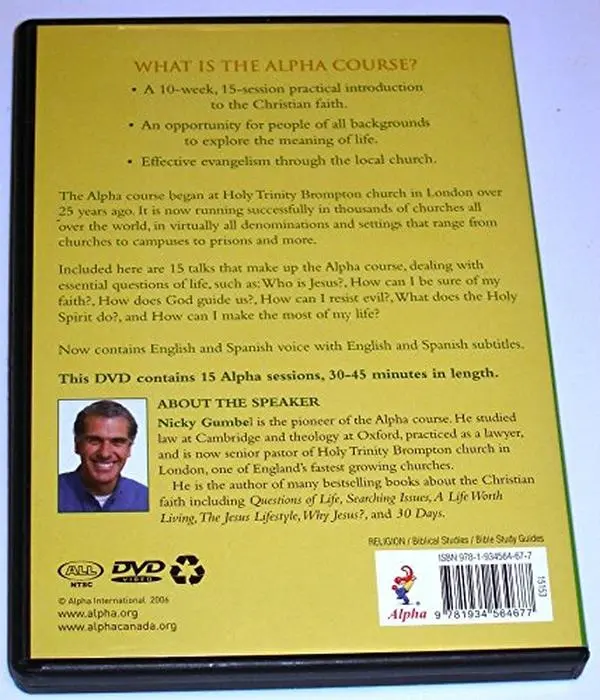 Used Good The Alpha Course Full-Length Version Tutorial DVD Set - English, Spanish Languages