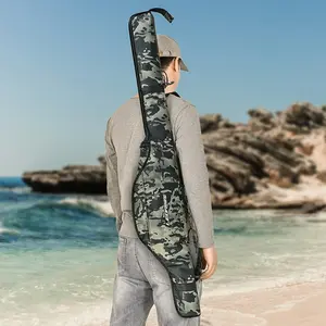 Portable Foldable Fishing Rod Bag, Waterproof Storage Case for Camping Hiking Travel, Essential Gear Organizer for Outdoor Activities