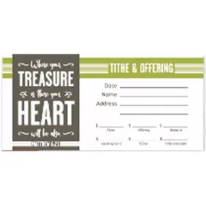 212 MAIN Envelope-Treasure, Matt 6-21, 100-Pack Themed Item (Toys & Hobbies, Music Accessories)