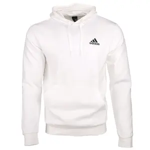 adidas Mens Essentials Hoodie Casual Outerwear Casual Pockets - White