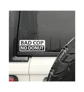 BAD COP NO DONUT VINYL DECAL CAR TRUCK WINDOW LAPTOP STICKER FUNNY JOKE PRANK