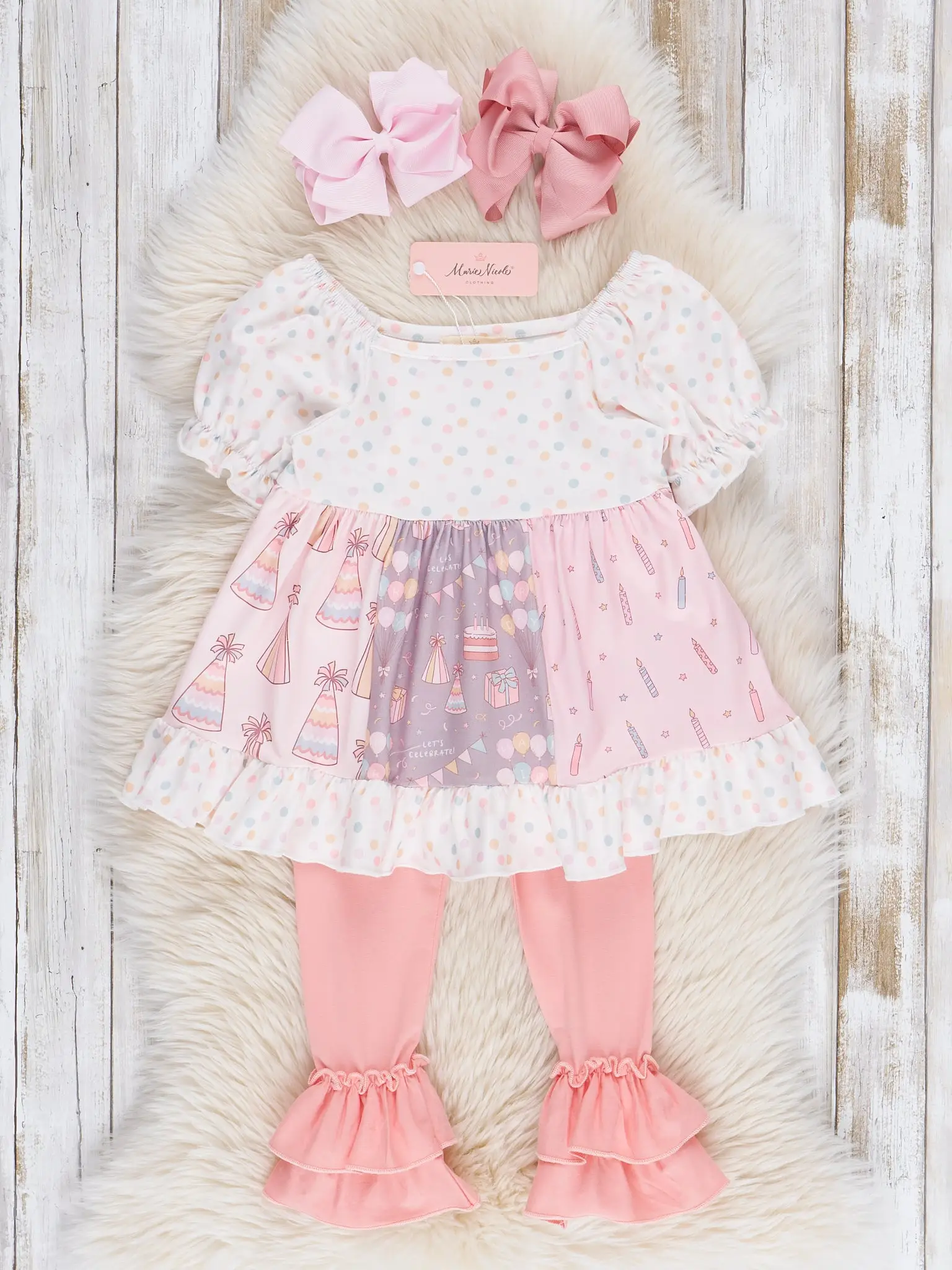 Happiest Birthday Party Ruffle Outfit