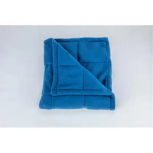 Covered in Comfort  Weighted Blanket, Blue - Medium