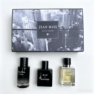JEAN MISS Men's Perfume Gift Set | 30ml*3 | Eau de Toilette for Business | Daily Commute & Dates |  Gift for Boyfriends | Exclusive and sophisticated woody fragrance | long lasting perfume | my cologne | vanilla perfumes box set asseek men