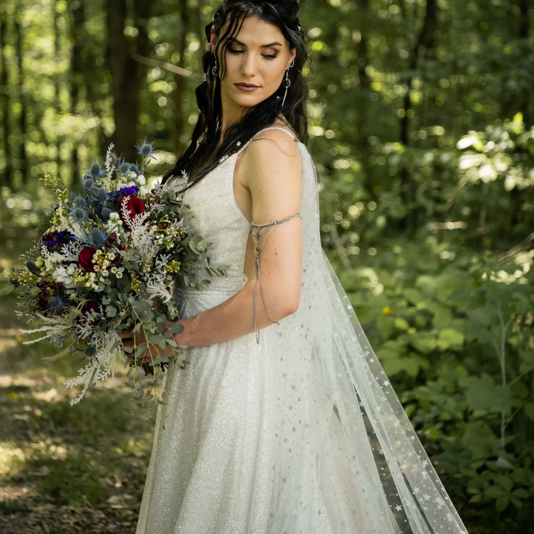 Silver Viking Wedding Cape Veil, Draped Silver Star Bridal Cloak, Sparkly White Cathedral Length Wrap with Infinity Knot Brooch, Scandinavian Bride - TikTok Shop Silver Viking Wedding Cape Veil, Draped Silver Star Bridal Cloak, Sparkly White Cathedral Length Wrap with Infinity Knot Brooch, Scandinavian Bride - TikTok Shop