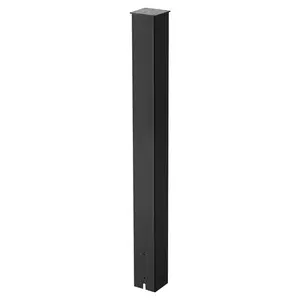 【Summervibes】VEVOR Mailbox Post, 43x4x4 Inches Steel Outdoor Weatherproof In-Ground Mount, Powder-Coated Heavy-Duty Sturdy Hold Complete Kit, Easy-to-Install Black Metal Post Sleeve for Residential Curbside Use