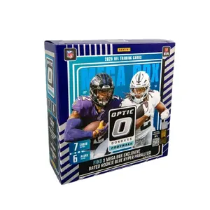 2025 NFL Trading Card Optic Mega Box Donruss Football Find 3 Mega Box Exclusive Rated Rookie Blue Hyper Parallels
