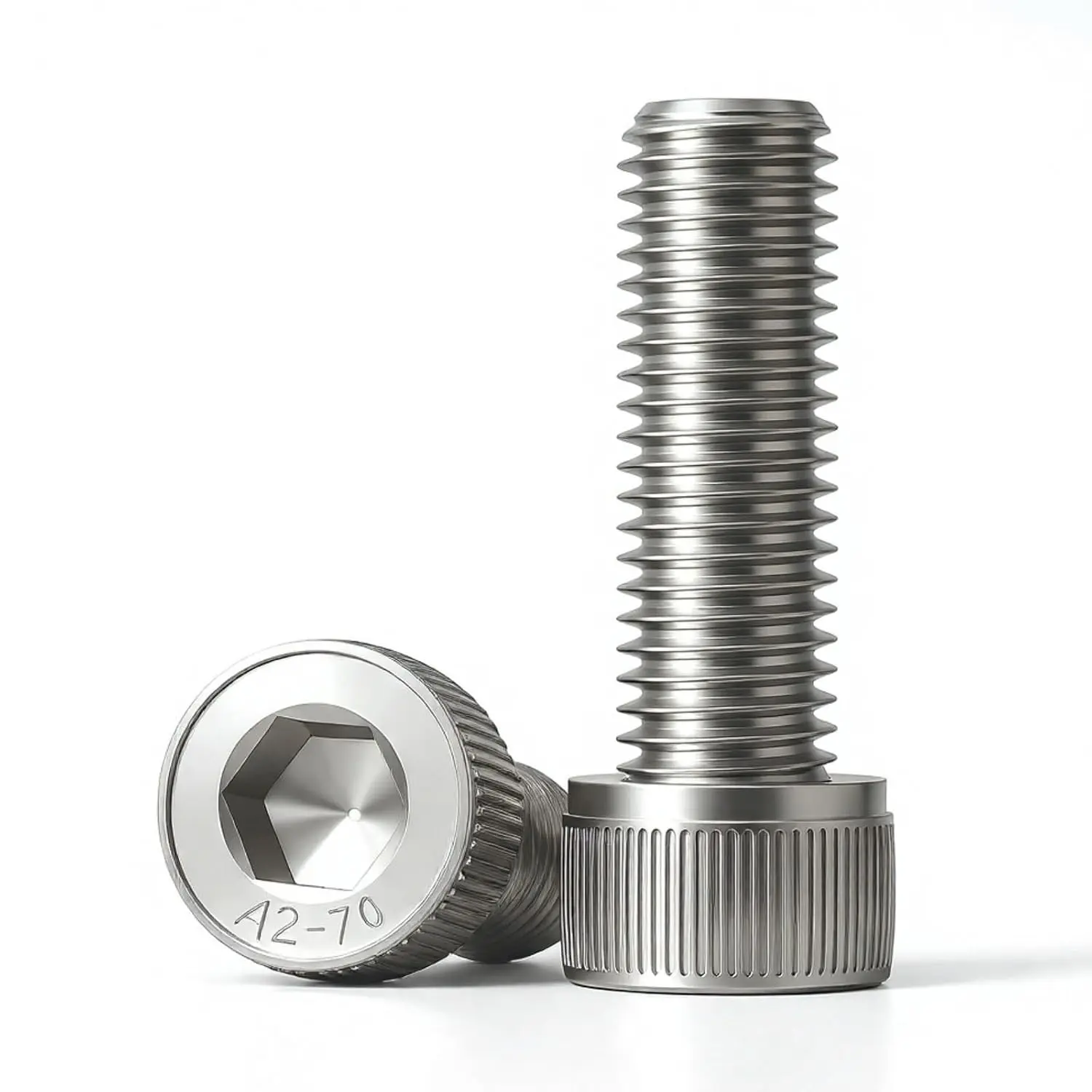 M8 x 45mm (20 Pack) Socket Head Cap Screws Bolts 304 Stainless Steel 18-8 Allen Socket Drive Full Thread Bright Finish
