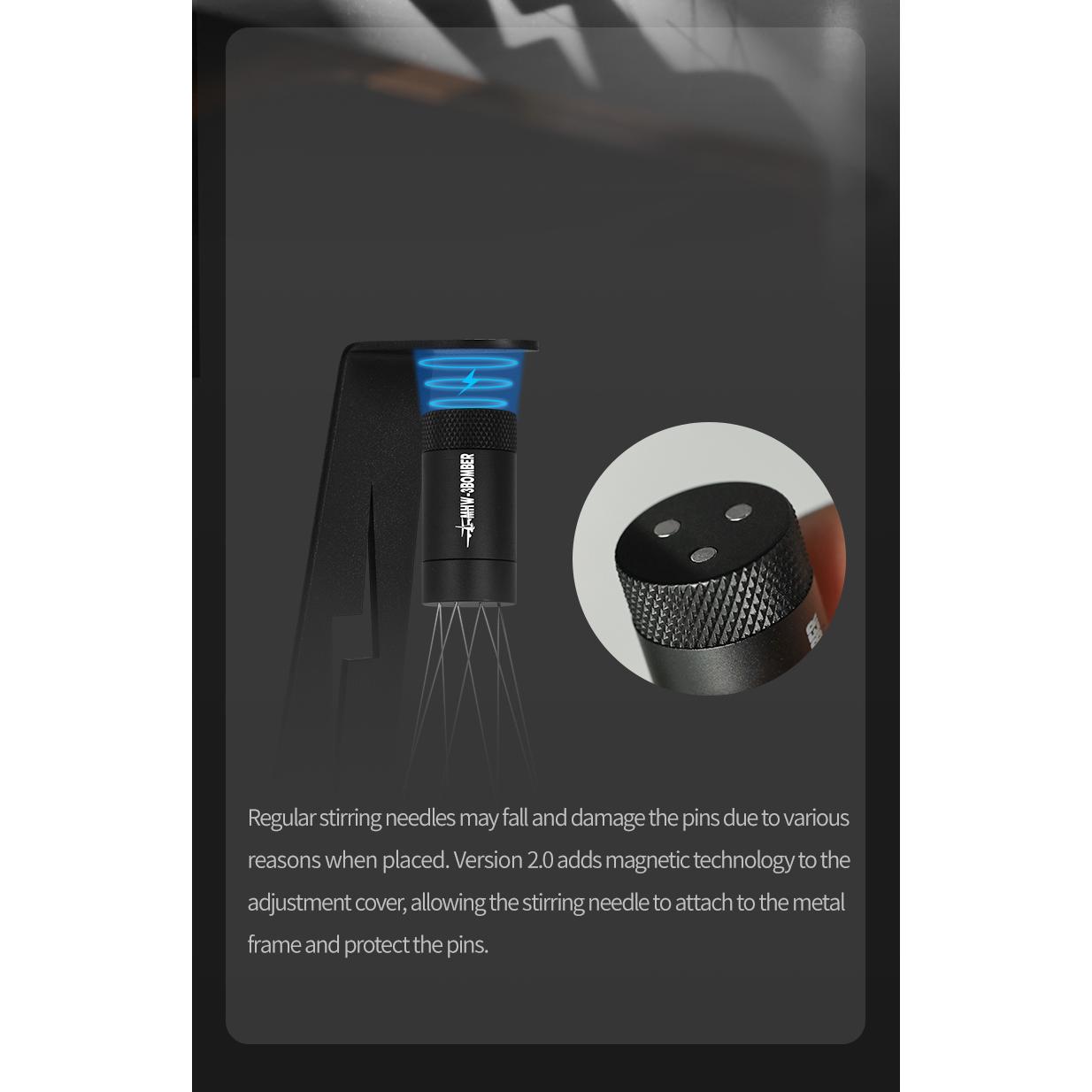 MHW-3BOMBER Espresso Distribution Tool Coffee WDT Adjustable Needles Stirrer with Magnetic Rack Professional Barista Accessories