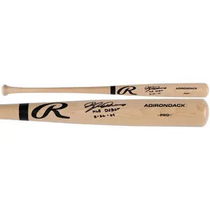 Dylan Crews Washington Nationals Autographed Blonde Rawlings Pro Bat "MLB Debut 8-26-24" Inscription - Fanatics Authentic Certified