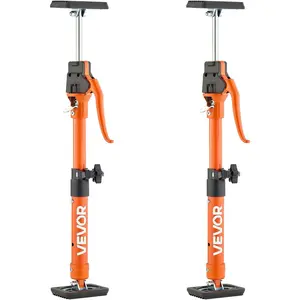 VEVOR Cabinet Jack Support Pole, 2-Pack, 15.75-23.6 Inch Steel Telescopic Quick Support Rod, Adjustable 3rd Hand System up to 220 lbs Capacity for Installing Cabinets, Lifting Drywall, Cargo Bars