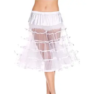 Women's Knee Length White Petticoat