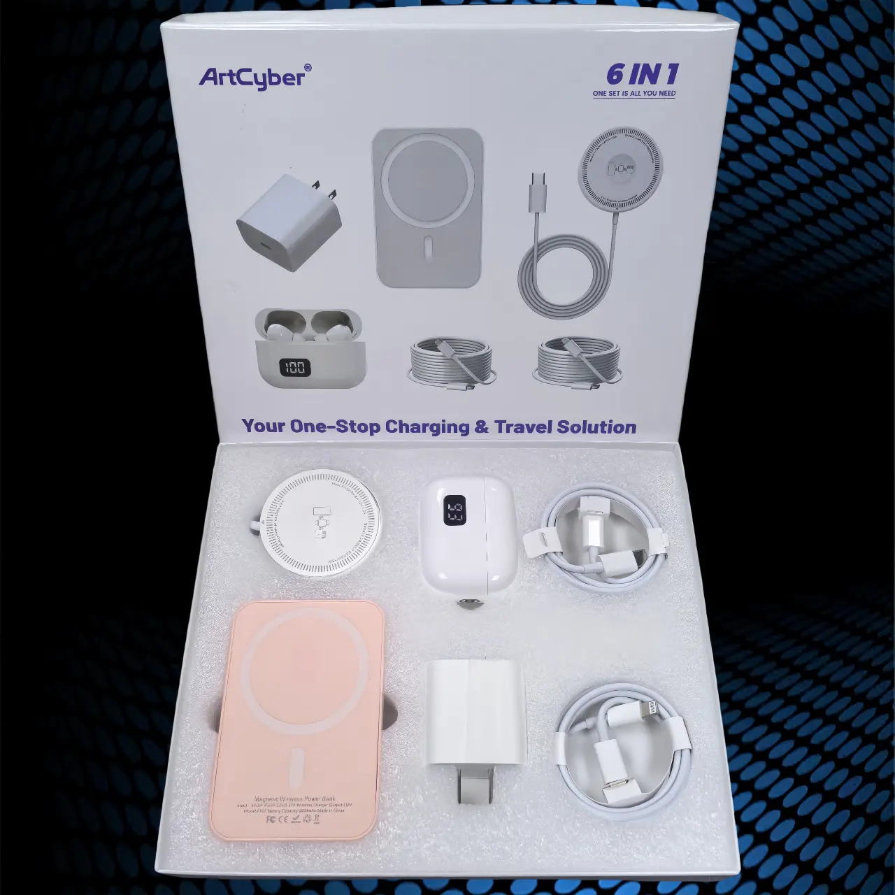 Pink 6-piece set gift box