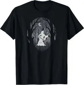100% Cotton - Mimikyu Ghost Fairy Type Dark Spooky Forest T-Shirt