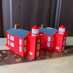 Marquette Harbor Lighthouse Marquette, Michigan Pier Miniature 3D Printed Replicas And Christmas Tree Ornaments