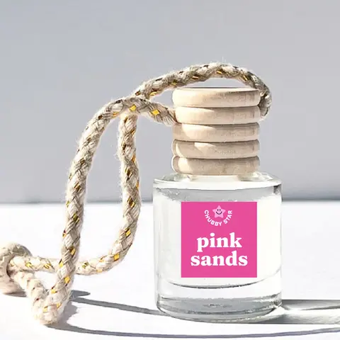 Pink Sands Scented Car Freshener - Car Interior Accessories & Decor - Phthalate-Free Fragrance Blend - Refillable, Eco-Friendly Long-Lasting Option, Interior Accessories For Car, Car Interior Decor