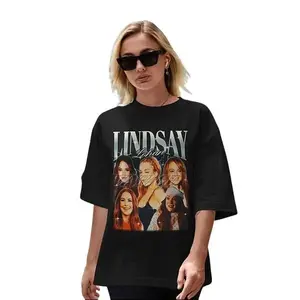 Lindsay Lohan Vintage Bootleg Tee - Retro Fan Shirt For Fashionistas T-Shirt