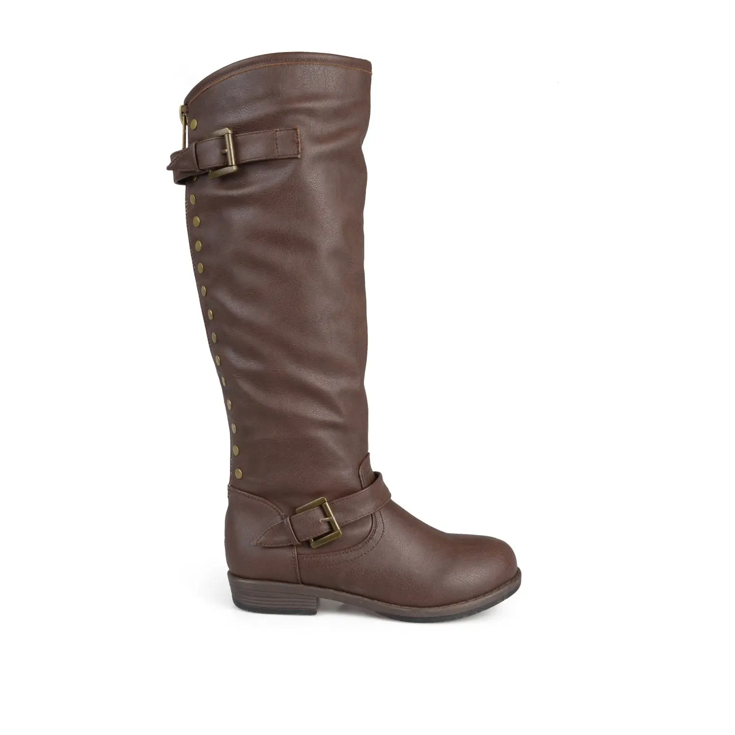 SPOKANE RIDING BOOTS IN WIDE CALF - Brown