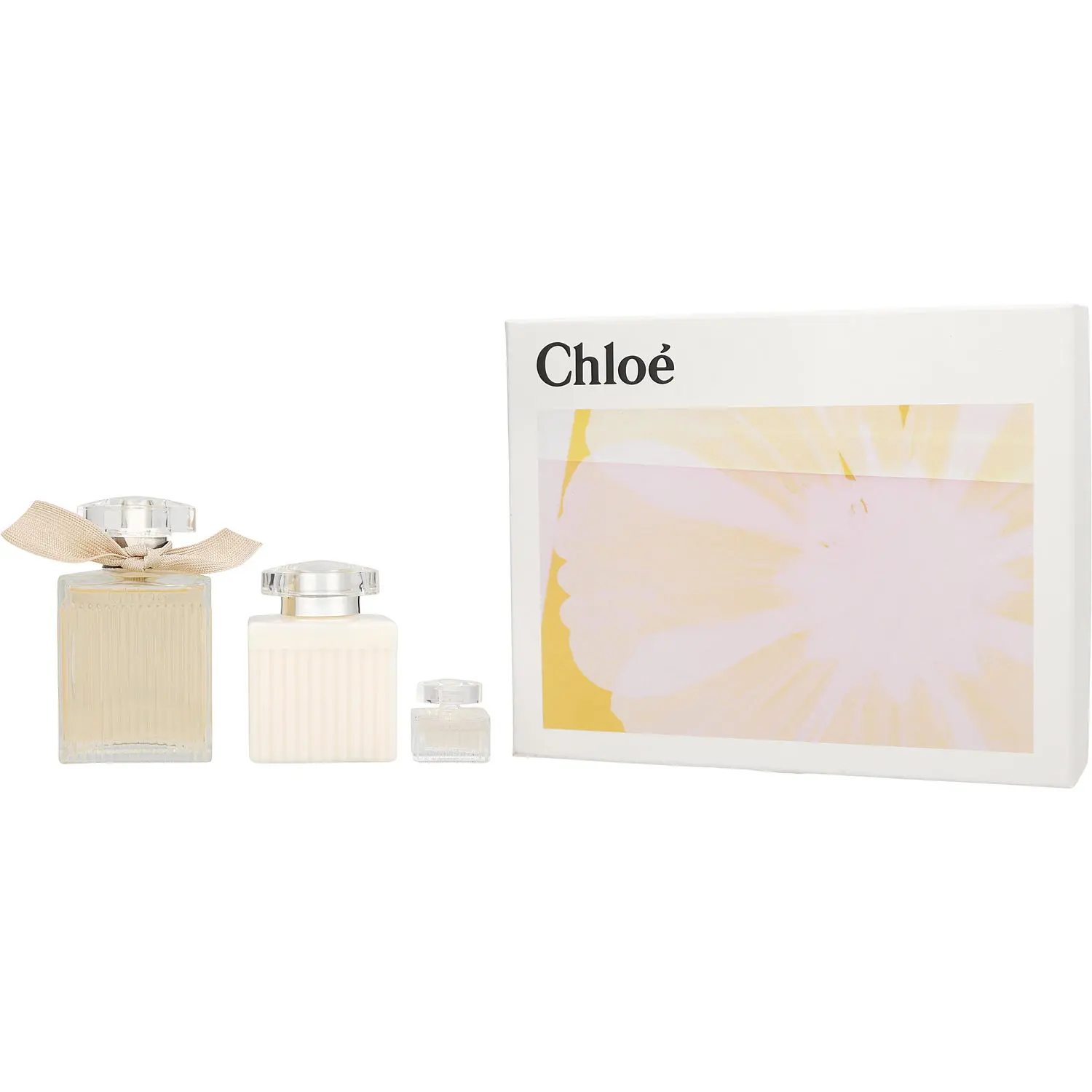 Chloe Set-Eau De Parfum Spray 3.4 Oz & Body Lotion 3.4 Oz & Eau De Parfum 0.17 Oz Mini For Women