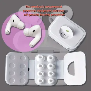 [4 Pairs] Pro/pro2 Replacement Earplugs with Noise Reduction Holes, Silicone Earplugs for Pro/pro2 with Portable Storage Box, Sound Earplugs