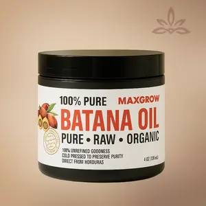 MaxGrow Batana Oil for Hair Growth - 100% Pure from Honduras - Boosts Volume Strength Frizz Control Silky Shine Color Protection Natural Scent Moisturizer for Hair Scalp Hydration Deep Conditioning Damage Repair - Haircare - Coffee