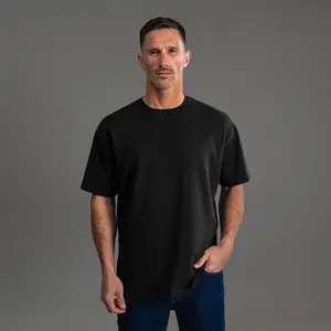 Cumulus Drop Shoulder T-Shirt - Black