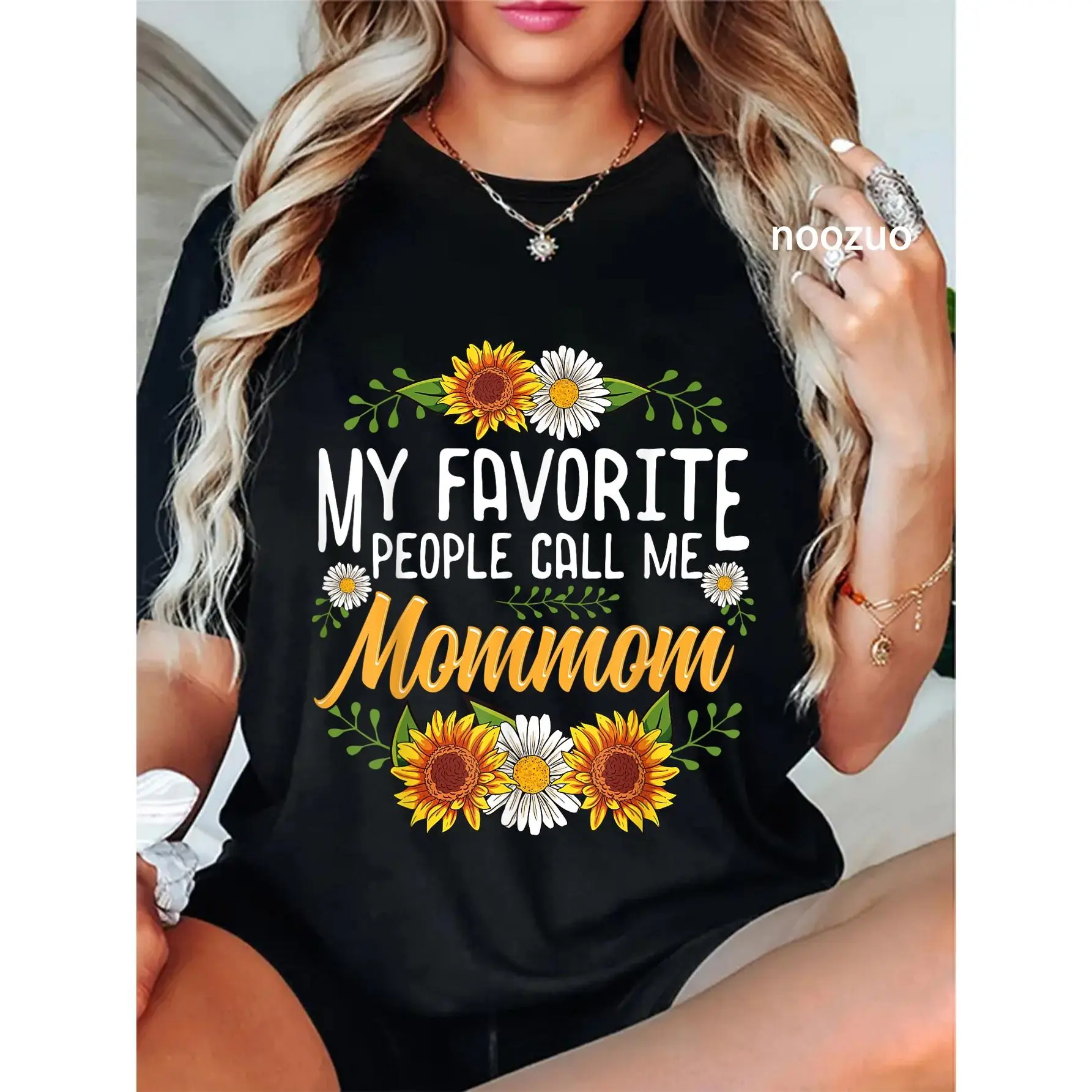 100% Cotton My Favorite People Call Me Mommom Shirt Mothers Day Gifts T-Shirt