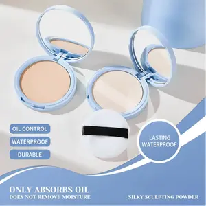 Makeup Setting Powder, 24H Longlasting Oil Control Pressed Setting Powder Talc-Free Makeup, Shine Free, Poreless, Smooth
